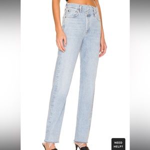 AGOLDE Criss Cross straight in color Dimension